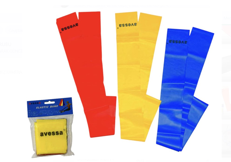 AVESSA CE-750 SET LATEX PLATES LASTİĞİ EGZERSİZ SETİ 3'LÜ 1200X750 MM