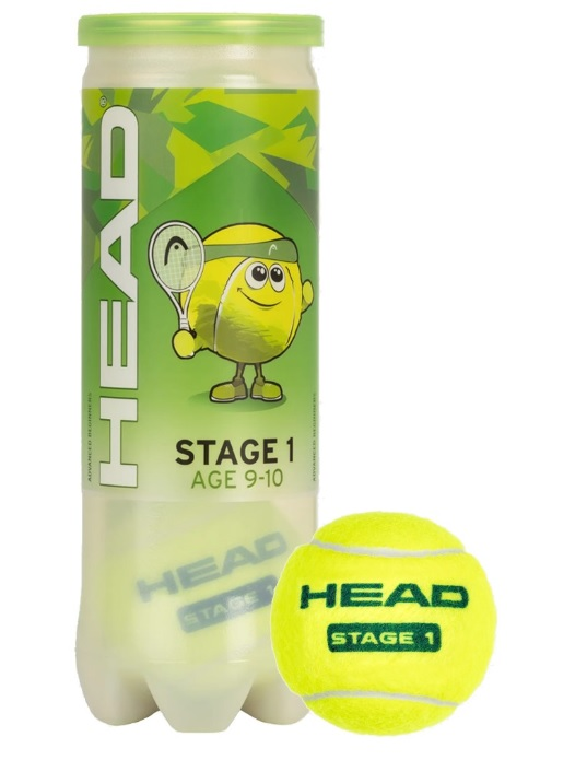 HEAD 578413 3B HEAD STAGE 1 - GREEN - 6 DZ TENIS TOPU