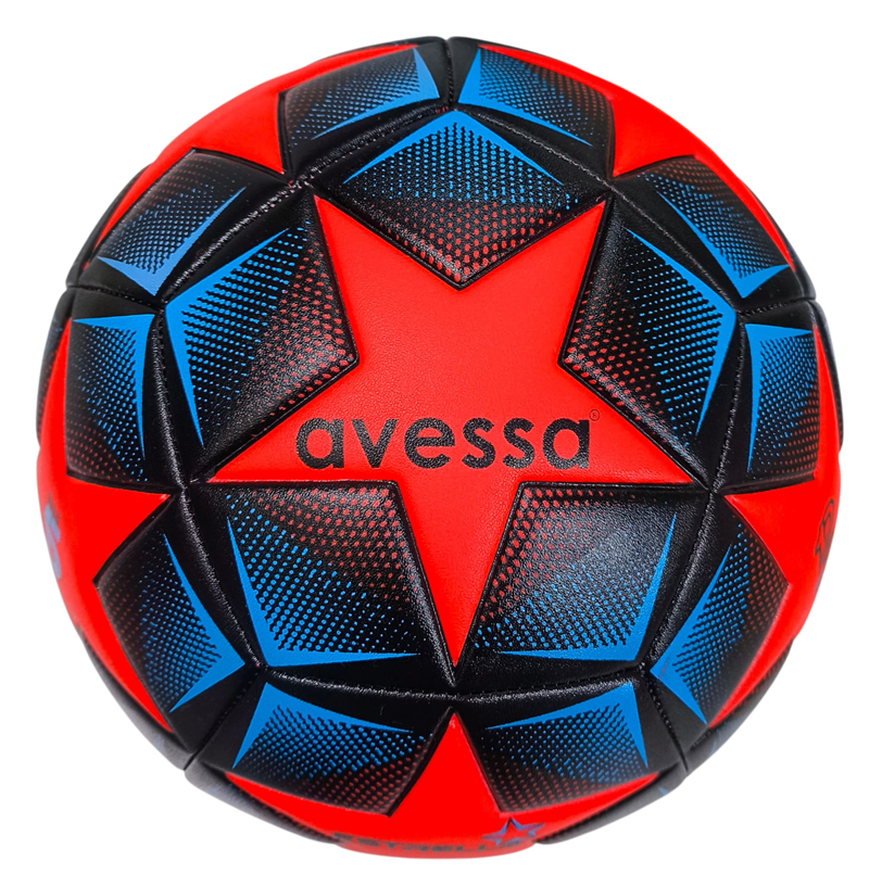 AVESSA ESTRELLA FUTBOL TOPU 12 PANEL KIRMIZI\SİYAH