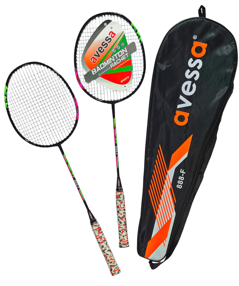 AVESSA 888-F TEK PARÇA BADMİNGTON RAKET SET ÇİFT