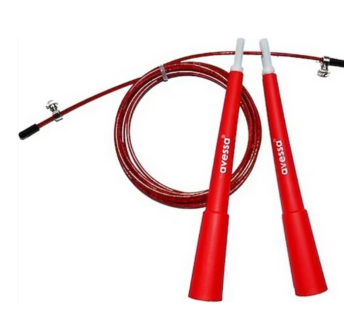 AVESSA JR-600 CROSFİT ATLAMA İPİ PLASTİK SAP KIRMIZI(40)