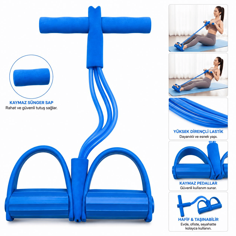 AVESSA BTR-BLUE AYAK ÇEKME EGZERSİZ LASTİĞİ MAVİ (BODY TRİMMER)