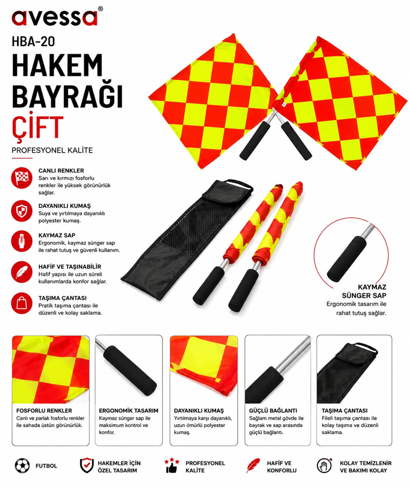 AVESSA HBA-20 HAKEM BAYRAĞI ÇİFT