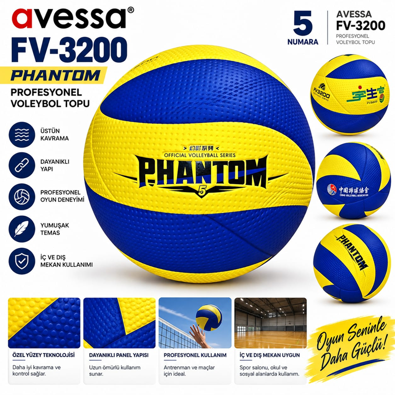 AVESSA FV-3200 PHANTOM PROFESYONEL VOLEYBOL TOPU