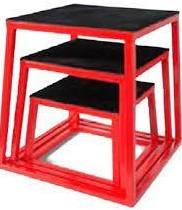 AVESSA PYLO-BOX-100 CROSFİT SEHPA SETİ SİYAH  30-45-60 CM