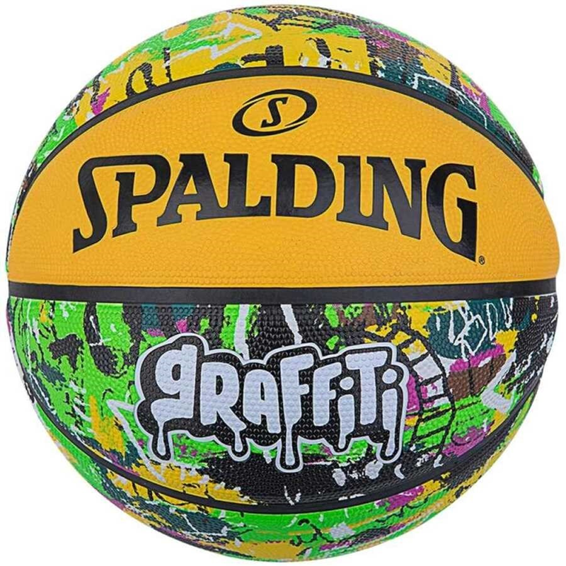 SPALDİNG BASKET TOPU 2021 GREEN YELLOW GRAFFITI SZ7 (84374Z