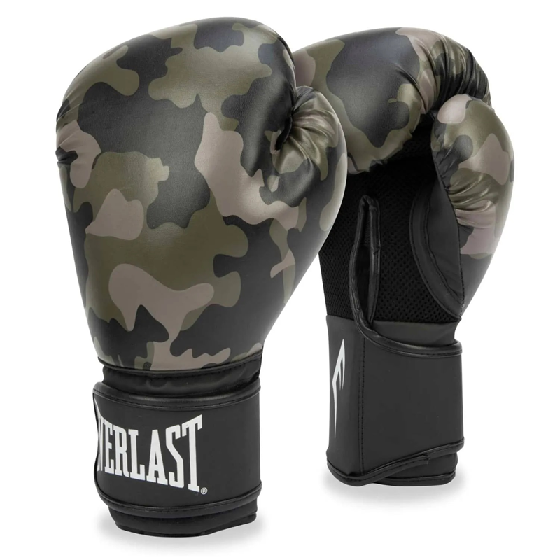 Everlast Black Gold/Grey Camo Gloves 10 OZ 919580-70-10OZ