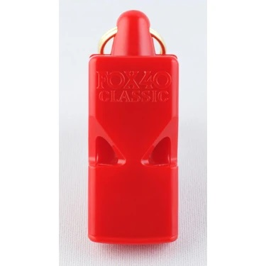 FOX 40 CLASSIC SAFETY DÜDÜK KIRMZI-İPLİ 9903-0108 - AKSDDKFOX055
